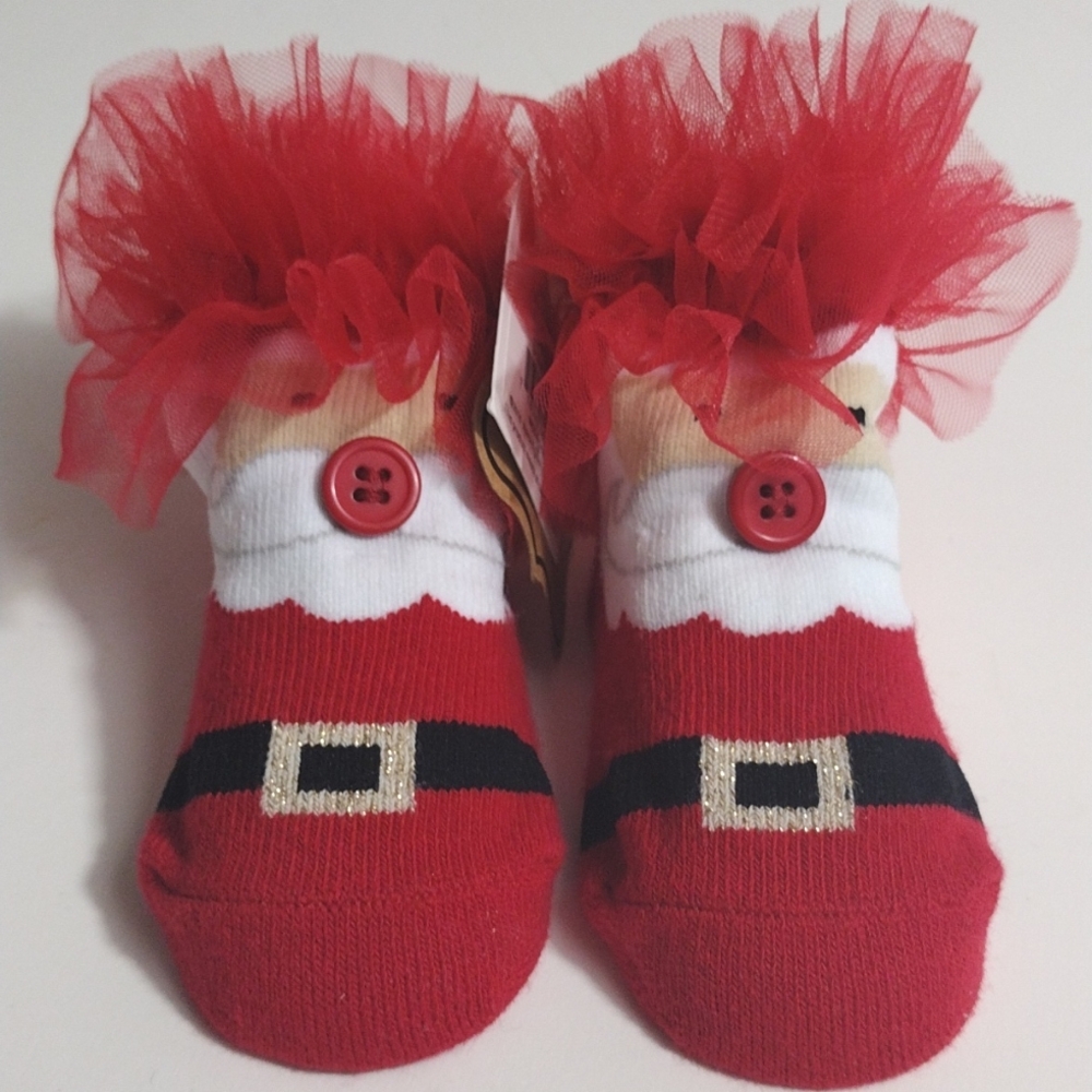 Mud Pie Santa socks NWT